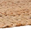 Handwebteppich - 160 x 230 cm - Braun - Jute - oval Produktbild-Vorschau 3