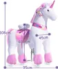 PonyCycle pro děti ve věku 7+ Jezdící jednorožec Plyšový Náhled obrázku produktu 2