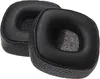 Two black ear pads for headphones are shown against a white background. Produktbild-Vorschau
