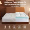NicePlus 2-in-1 Topper, 180x200X10cm, 5-Zonen Memory Foam + Produktbild-Vorschau 10