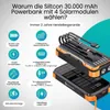 Siltcon® Solar Powerbank Extreme 30000mAh – Notfallset – Produktbild-Vorschau 2