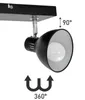 LED Retro Deckenleuchte Decken Strahler Spot Lampe Aufputz Produktbild-Vorschau 5