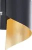 Lindby Wandleuchte Desirio, schwarz/gold, 24cm, G9, Metall Produktbild-Vorschau 5