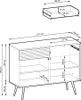 ORO KSZ-107 Kommode mit Schubladen, Push-to-Open, Beige Produktbild-Vorschau 8