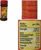 A collage of a spice jar and its nutritional information label. Produktbild-Vorschau