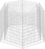 vidaXL Šestihranný gabionový zvýšený záhon 160 × 140 × 100 Náhled obrázku produktu 4