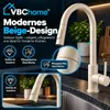 Robinet de cuisine VBChome, couleur beige, avec douchette Voir les images du produit 2