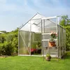 tectake® Gewächshaus mit Fundament 5,85 m³ 185 x 190 x 195 Produktbild-Vorschau 8