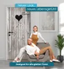 Türtapete Türposter selbstklebend Klotür Herz links Produktbild-Vorschau 3