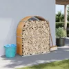vidaXL Přístřešek na dřevo 120x45x140 cm Pozinkovaná ocel Náhled obrázku produktu 2