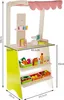 Marktstand Kinder aus Holz mit Markise und Zubehör 25 Teile Produktbild-Vorschau 2