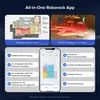 Collage of app screenshots and lifestyle images showcasing Roborock vacuum cleaner features. Náhľad obrázku produktu