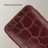 Selencia Croco Pashouder met MagSafe - Burgundy Productafbeelding-voorbeeld 5