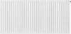 A white radiator against a white background. Produktbild-Vorschau