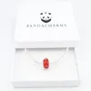 PANDACHARMS Rote Luftblasen Glas Charm, 925er Sterling Produktbild-Vorschau 3