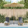 vidaXL Bambus-Sonnenschirm mit Bananenblatt-Dach 270 cm Produktbild-Vorschau 1