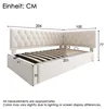 Flieks Polsterbett 90x200cm mit Stauraum, Tagesbett Produktbild-Vorschau 7