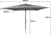 Gastronomie Holz-Sonnenschirm HWC-C57b, Gartenschirm, Produktbild-Vorschau 10
