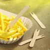 1000 forchette per patatine fritte, legno "puro" 8,5 cm Anteprima dell’immagine prodotto 2