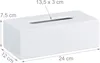 Scatola per tessuti in bambù bianco, RD3252 Anteprima dell’immagine prodotto 4