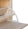 Close-up of a shoe rack mechanism inside a wooden cabinet. Produktbild-Vorschau