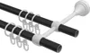 Interdeco Gardinenstange / Vorhangstange Schwarz, Typ Produktbild-Vorschau 3