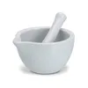 Porcelánový mažiar na drvenie korenia, byliniek a orechov Náhľad obrázku produktu 1