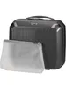 A black travel case with a transparent pouch in front of it. Anteprima dell’immagine prodotto