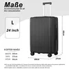 Hartschalen-Trolley ABS Handgepäckkoffer Business-Koffer Produktbild-Vorschau 4