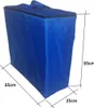 A blue storage bag with dimensions labeled. Anteprima dell’immagine prodotto