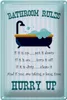 Blechschild Spruch 20x30cm Bathroom Rules if it is up put Produktbild-Vorschau 1