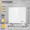 TRESKO® Elektroheizung Weiß 1500W Glaskonvektor Konvektor Productafbeelding-voorbeeld 4