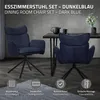 ML-Design Esszimmerstühle drehbar 4er Set Dunkelblau Produktbild-Vorschau 2