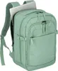 A close-up view of a green backpack with a laptop partially inserted. Anteprima dell’immagine prodotto