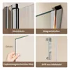 EMKE Duschtür 100x195cm Nische Pendeltür Falttür 1-teilig , Produktbild-Vorschau 5