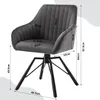 WOLTU Esszimmerstühle drehbar 2er Set, Samt Sessel Produktbild-Vorschau 6