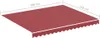 A 3D rendering of a burgundy awning with dimensions indicated. Náhled obrázku produktu