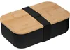 Brotdose / Lunchbox / mit Bambusdeckel / Farbe: schwarz Produktbild-Vorschau 1