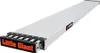A long, silver plank with black and orange branding on a white background. Produktbild-Vorschau