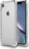 A transparent phone case is shown on a white background, with an iPhone XR inside. Produktbild-Vorschau