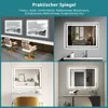 Puluomis Badspiegel 80x60 beschlagfrei mit 3 Farbe Produktbild-Vorschau 8