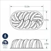 Nordic Ware -75th Anniversary Braided Loaf Produktbild-Vorschau 3