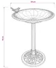 vidaXL Vogelbad Bronzen Kunststoff Produktbild-Vorschau 4