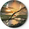 Wanduhr - Rund - Glasuhr - natur natur - 30x30cm - Produktbild-Vorschau 1