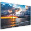 Triptychon auf leinwand landschaften - orange 120x80 cm Produktbild-Vorschau 1