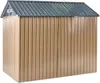 BELIANI Zahradní kůlna hnědá ocelová 235 x 175 cm Náhled obrázku produktu 7