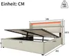 MODFU Lit Coffre 140x200 avec LED Contrôlées à Distance, Voir les images du produit 4
