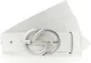 Vanzetti Leder Gürtel Full Leather Buckel Belt W90 White Produktbild-Vorschau 1