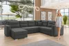 AX LIVING Canapé d'angle grand Lovere 314 Canapé gris foncé Voir les images du produit 1