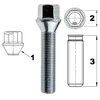 Bullone ruota M14x1,5 , lunghezza filettatura: 55 mm, Anteprima dell’immagine prodotto 2